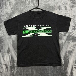 WWE D-Generation X T-Shirt Boys Small Black Protected By DX Graphic Tee